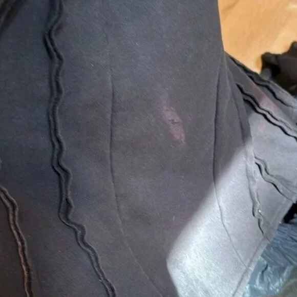 BUDDHAFUL Yesod Black Sweater Cotton Terry Festival Boho Jacket Coat S $279 - Picture 9 of 9